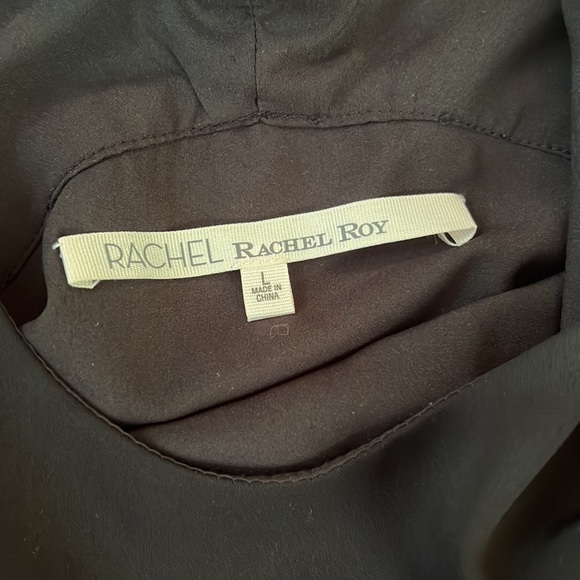 RACHEL Rachel Roy Asymmetrical Silky Scarf Handkerchief dress L - Picture 9 of 9